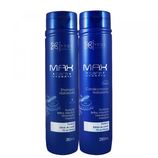 Kit Voga Max C Hydrate Pantenol Shampoo e Condicionador 2Un