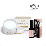 Kit Volia - Top Coat + Gel Classic Blanc