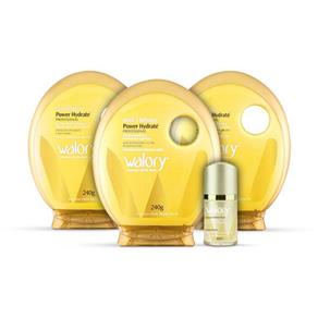 Kit Walory Power Hydrate Shampoo + Condicionador + Máscara de Tratamento + Leave In