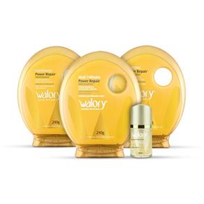 Kit Walory Power Repair Shampoo + Condicionador + Máscara de Tratamento + Leave In