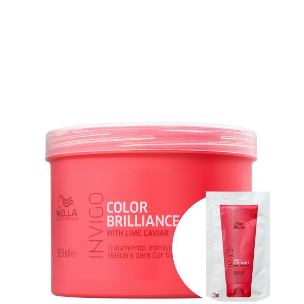 Kit Wella Color Brilliance-Máscara Capilar 500ml+Invigo Color Brilliance Vibrant-Condicionador - Wella Professionals