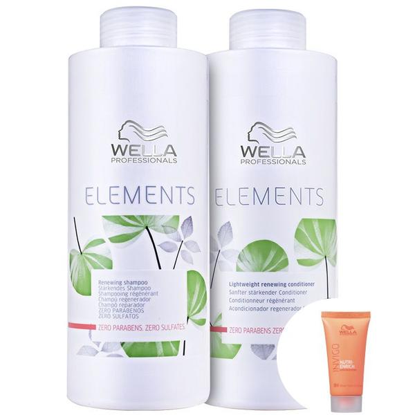 Kit Wella Elements Renewing Salon (2 Produtos)+Invigo Nutri-Enrich-Máscara de Nutrição - Wella Professionals