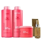 Kit Wella Invigo Brilliance Shampoo 1L+ Condicionador 1L + Máscara 500ml + Óleo Sp Luxe 100ml