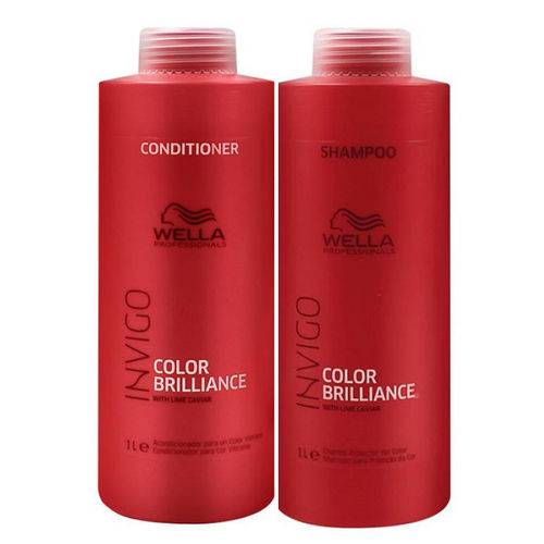 Kit Wella Invigo Color Brilliance Shampoo 1l e Condicionador 1l