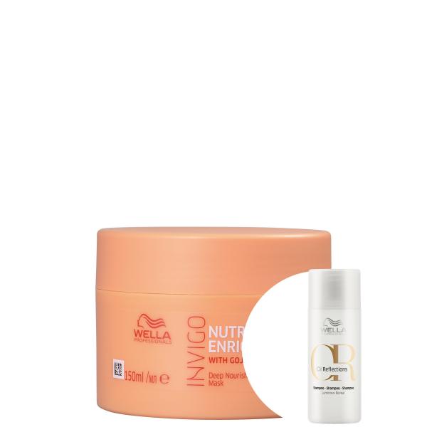 Kit Wella Invigo Nutri-Enrich-Máscara de Nutrição 150ml+Oil Reflections Luminous Reval-Shampoo 50ml - Wella Professionals