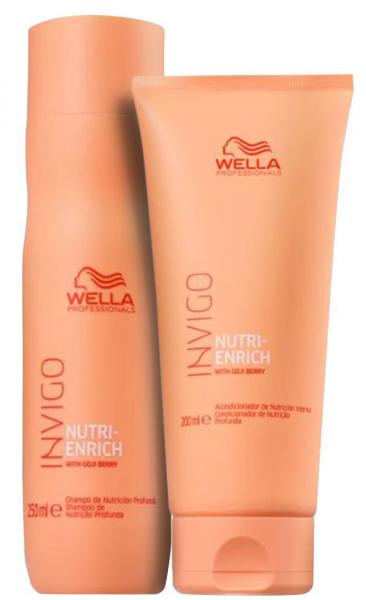 Kit Wella - Invigo Nutri-Enrich Salon - Sh 250ml e Cond 200 Ml