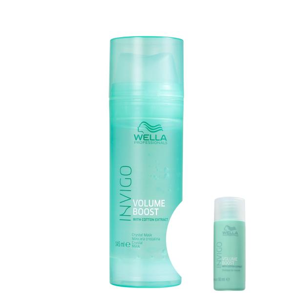 Kit Wella Invigo Volume Boost Crystal-Máscara Capilar 145ml+Invigo Volume Boost-Shampoo 50ml - Wella Professionals
