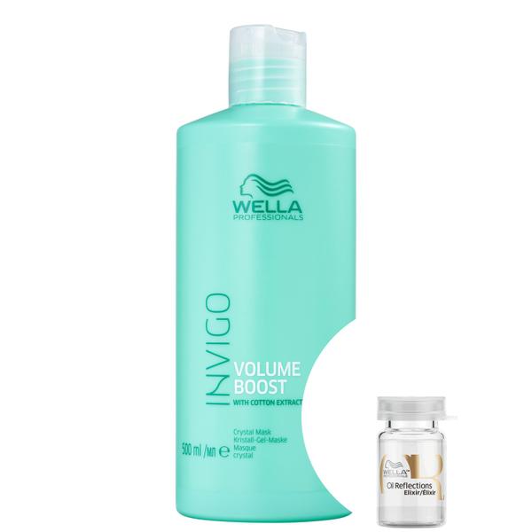 Kit Wella Invigo Volume Boost Crystal - Mscara 500ml+ Magnifying Elixir Srum - Ampola - Wella Professionals