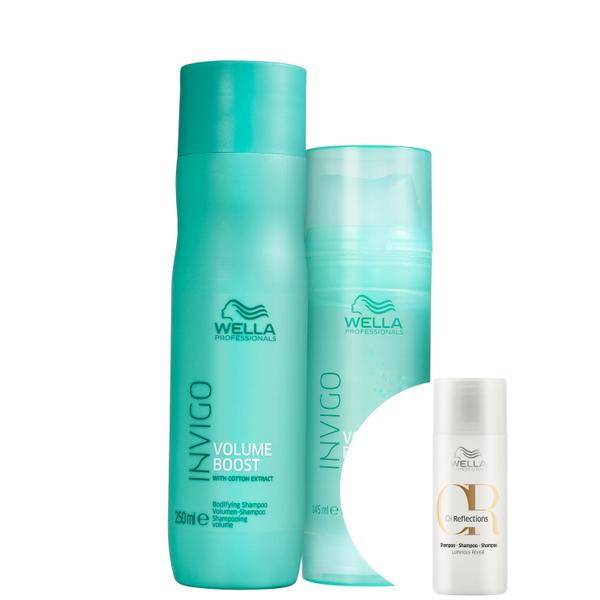 Kit Wella Invigo Volume Boost Duo (2 Produtos)+Oil Reflections Luminous Reval-Shampoo 50ml - Wella Professionals