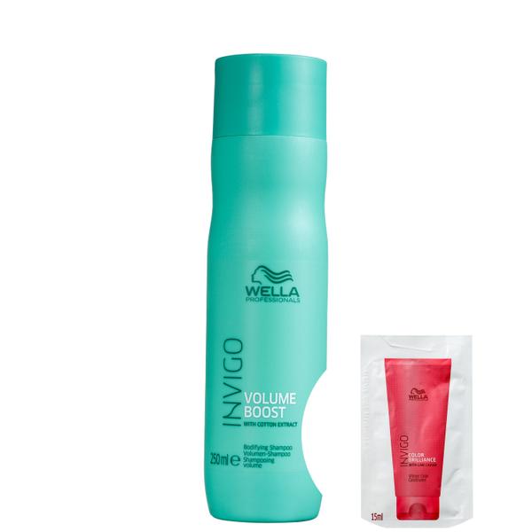 Kit Wella Invigo Volume Boost-Shampoo 250ml+Invigo Color Brilliance Vibrant-Condicionador 15ml - Wella Professionals