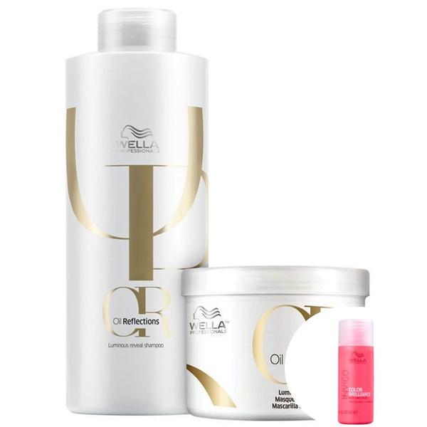 Kit Wella Oil Reflections Duo Salão (2 Produtos)+Invigo Color Brilliance-Shampoo 50ml - Wella Professionals