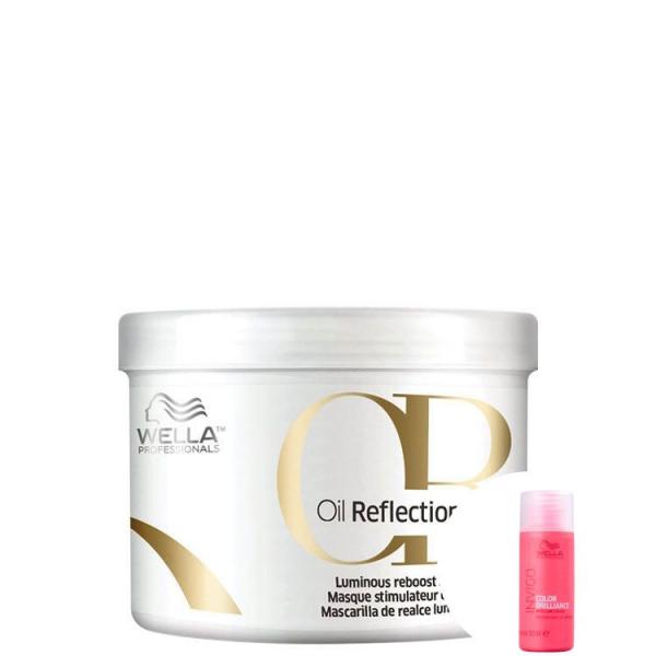 Kit Wella Oil Reflections Luminous Reboost-Máscara Capilar 500ml+Invigo Color Brilliance-Shampoo - Wella Professionals