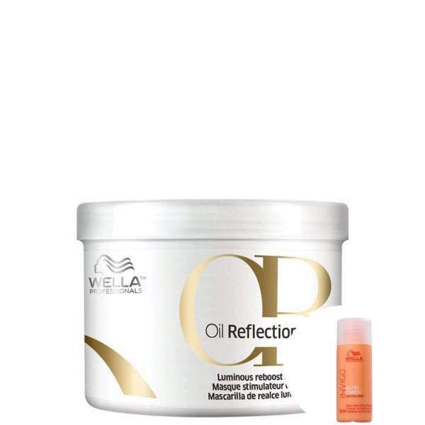 Kit Wella Oil Reflections Luminous Reboost-Máscara Capilar 500ml+Invigo Nutri-Enrich-Shampoo 50ml - Wella Professionals