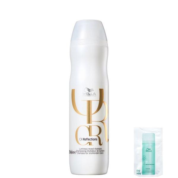 Kit Wella Oil Reflections Luminous Reveal-Shampoo 250ml+Invigo Volume Boost Crystal-Máscara 15ml - Wella Professionals