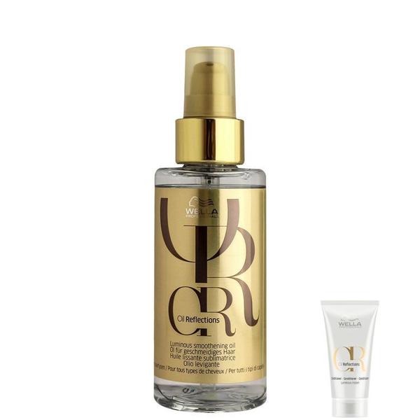 Kit Wella Oil Reflections Luminous Smoothening-Óleo100ml+Oil Reflections Luminous-Condicionador - Wella Professionals
