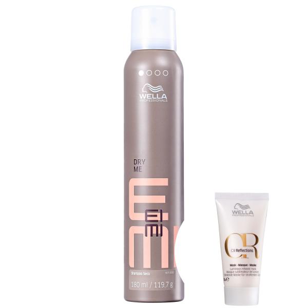 Kit Wella Professionals EIMI Dry Me-Shampoo a Seco 180ml+Oil Reflections Luminous Reboost-Máscara