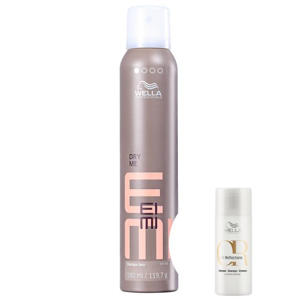 Kit Wella Professionals EIMI Dry Me-Shampoo a Seco 180ml+Oil Reflections Luminous Reval-Shampoo 50ml