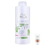 Kit Wella Professionals Elements Renewing-shampoo Sem Sulfato 1000ml+fusion-condicionador 30ml
