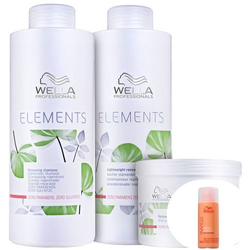 Kit Wella Professionals Elements Renewing Trio Salon+invigo Nutri-enrich-shampoo 50ml