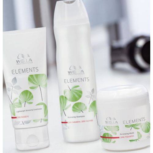 Kit Wella Professionals Elements - Shampoo 250ml + Condicionador 200ml + Máscara 150ml