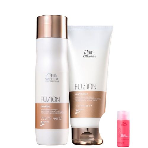 Kit Wella Professionals Fusion Duo (2 Produtos)+invigo Color Brilliance-shampoo 50ml