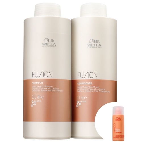 Kit Wella Professionals Fusion Salon Duo (2 Produtos)+invigo Nutri-enrich-shampoo 50ml