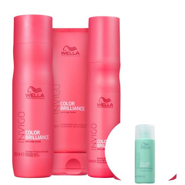 Kit Wella Professionals Invigo Color Brilliance Full+Invigo Volume Boost-Shampoo 50ml