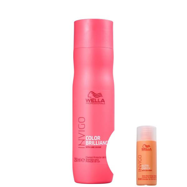 Kit Wella Professionals Invigo Color Brilliance-shampoo 250ml+invigo Nutri-enrich-shampoo 50ml