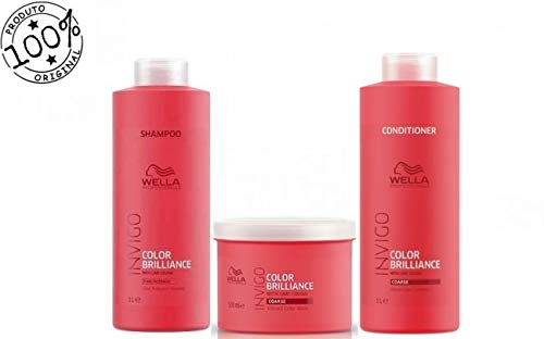 Kit Wella Professionals Invigo Color Brilliance Shampoo + Condicionador + Máscara 500ml