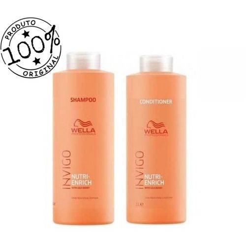 Kit Wella Professionals Invigo Nutri-enrich Shampoo 1000ml + Condicionador 1000ml (2 Produtos)