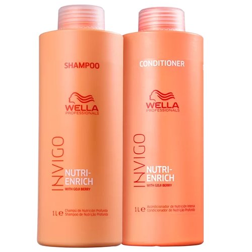 Kit Wella Professionals Invigo Nutri-enrich Shampoo 1000ml + Condicionador 1000ml (2 Produtos)