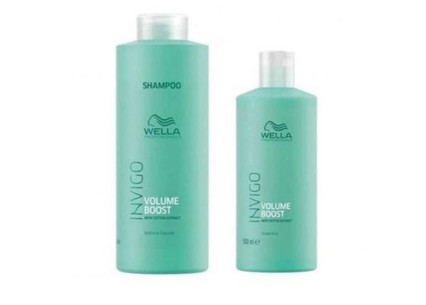 Kit Wella Professionals Invigo Volume Boost Shampoo 1 Litro e Máscara 500 G