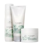Kit Wella Professionals Nutricurls 3. 1 shampoo 250ml + 1 condicionador 200ml + 1 máscara 150ml