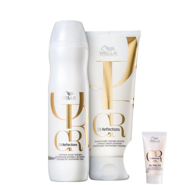 Kit Wella Professionals Oil Reflections Duo+Oil Reflections Luminous Reboost-Máscara