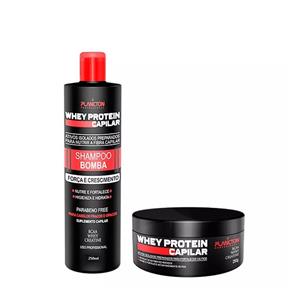 Kit Whey Protein Shampoo e Máscara - 250G+250ML