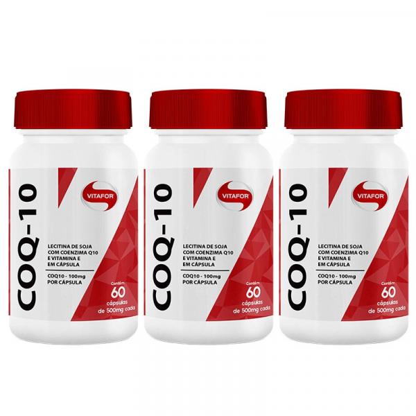 Kit 3X Coenzima Q10 60 Cápsulas- Vitafor