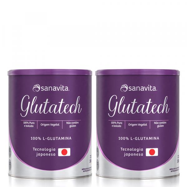 Kit 2x Glutatech Glutamina 300g - Sanavita