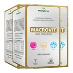 Kit 3x Macrovit Hair, Skin E Nails 30cps Macrophytus