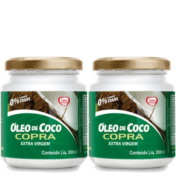 Kit 2x Óleo de Coco Extra Virgem 200ml - Copra