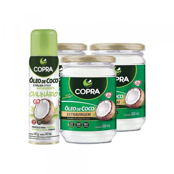 Kit 2x Óleo de Coco Extra Virgem + Spray de Óleo de Coco COPRA