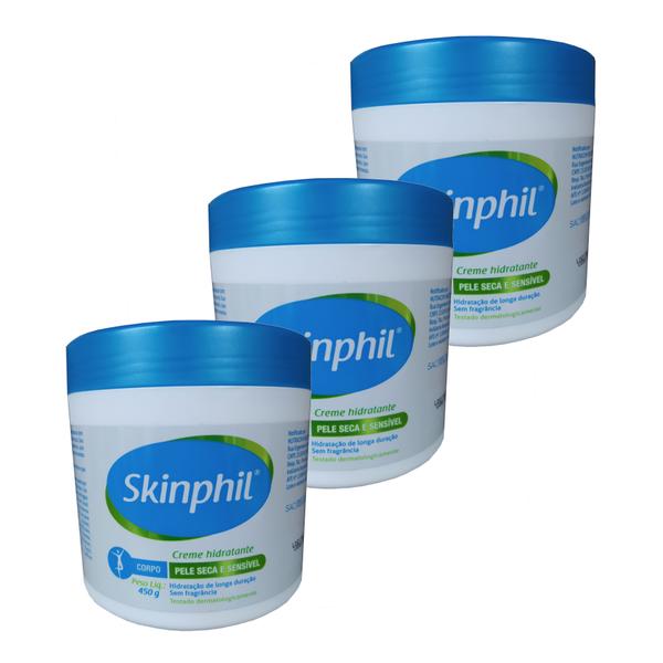 Kit 3x Skinphil Derma Cimed Creme Hidratante 450g - Magalu0015