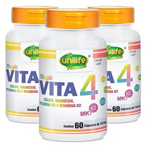 KIt 3x Vita4 (710mg) 60 Cápsulas - Unilife