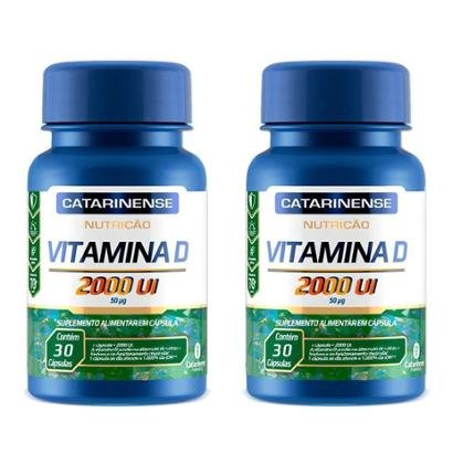 Kit 2x Vitamina D 2000 UI 30 Cápsulas - Catarinense
