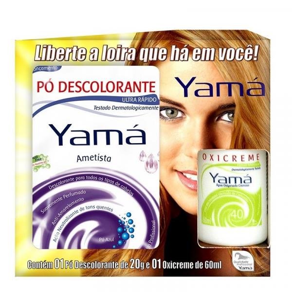 Kit Yamá Pó Descolorante Ametista 20g + Oxigenada 60ml