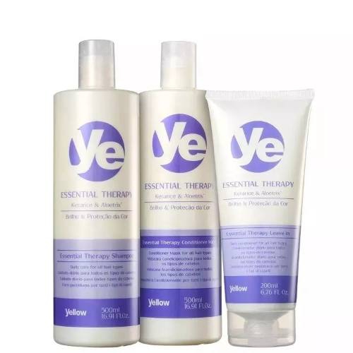 Kit Yellow Essential Therapy ( Shampoo + Cond + Leave-in) - Yellow Alfaparf