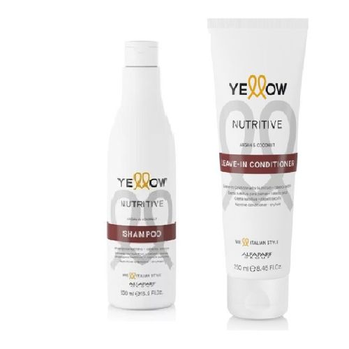 Kit Yellow Nutritive Shampoo 500ml e Leave-in Conditioner 250ml