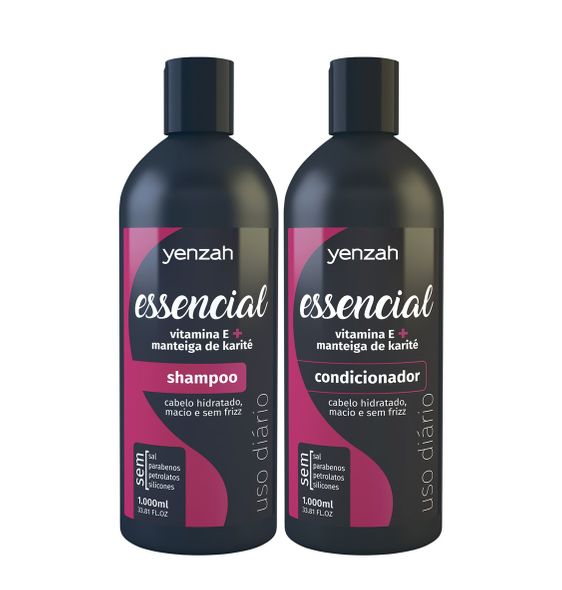 Kit Yenzah Essencial 2L: Shampoo + Condicionador