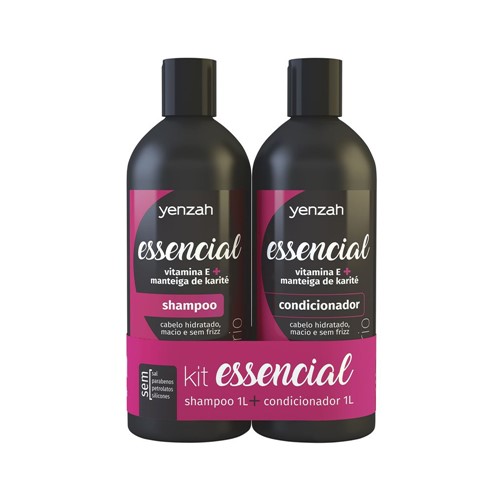 Kit Yenzah Shampoo + Condicionador Essencial 1000ml