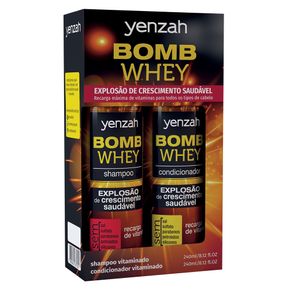 Kit Yenzah Whey Bomb Cream (Shampoo e Condicionador) Conjunto