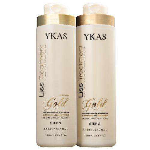 Kit Ykas Liss Treatment Gold Duo Pro (2 Produtos)